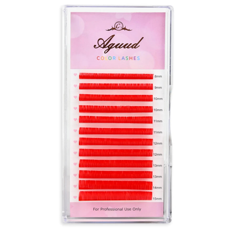 Glow-in-the-Dark Neon UV Lash Extensions – Fluorescent Color Faux Mink DD Curl