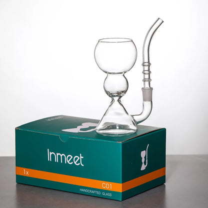 Inmeet Absinthe Glass – Heat-Resistant Borosilicate Cocktail Cup with Straw