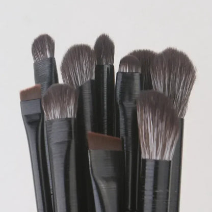 Professional Makeup Brush Set – Natural Fiber Brushes for Face & Eyes (6–10pcs)