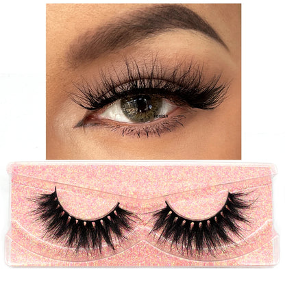 3D Mink Lashes – Fluffy Crisscross Wispy Strip Lashes 2 Soft Box