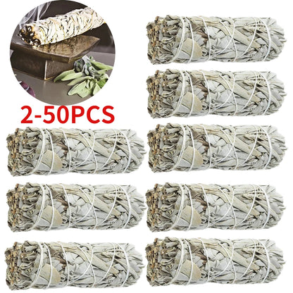 Natural White Sage Smudge Sticks – Purification & Cleansing Bundle