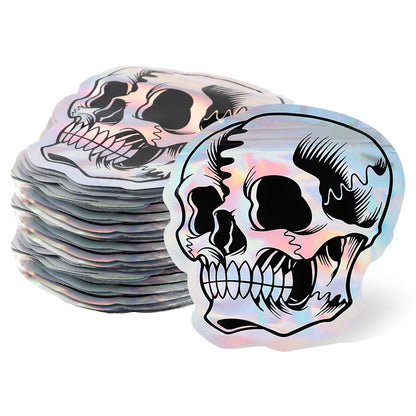 Halloween Skull Candy Bags – Self-Sealing Party Favor Pouches (10–100pcs)