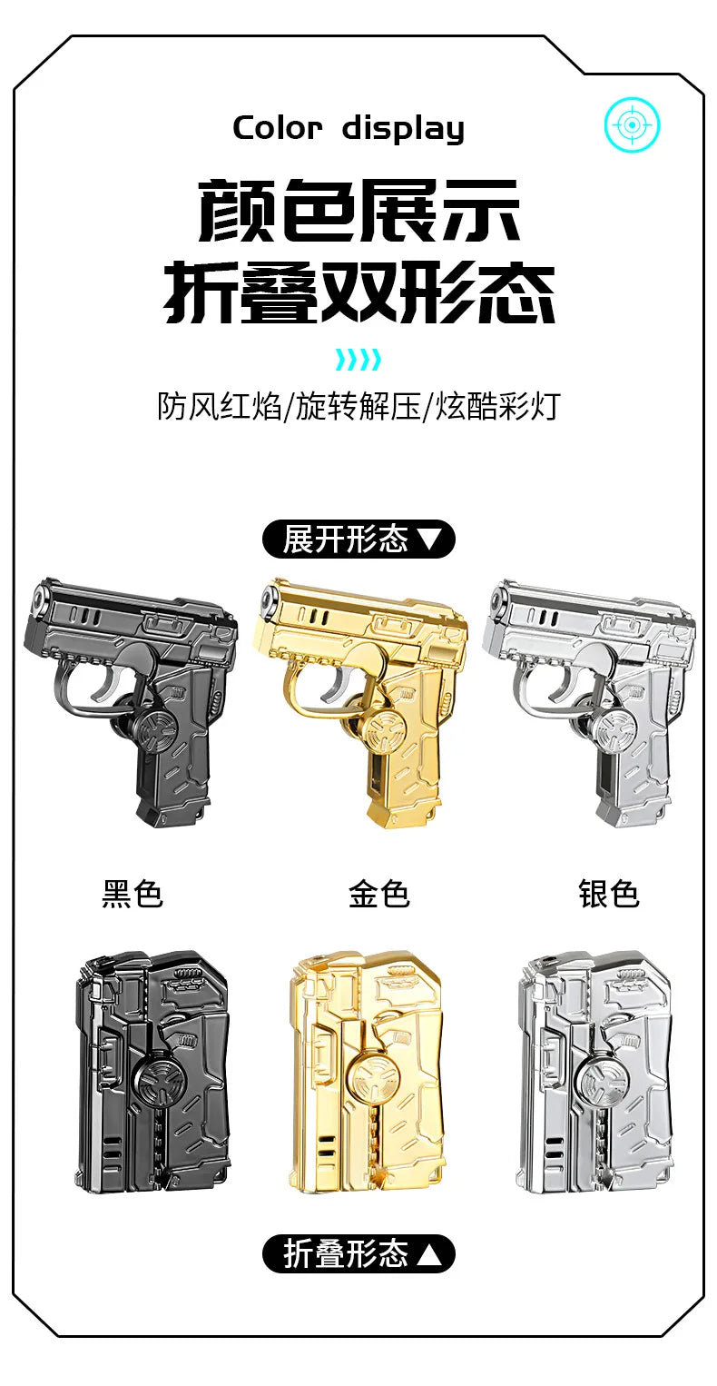 Gyro Folding Pistol Lighter