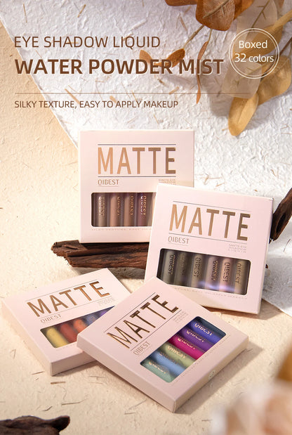 8pcs Liquid Eyeshadow Stick Set – Brown &amp; Coffee Tones