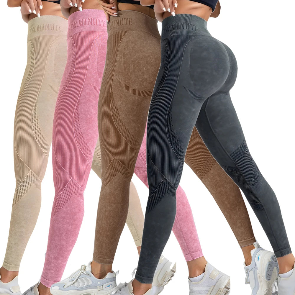 Seamless High-Waist Yoga Leggings – Quick-Dry Fitness Pants