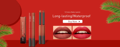 Double-Ended Glitter & Matte Eyeshadow Stick – 2-in-1 Waterproof Eye Makeup Pencil