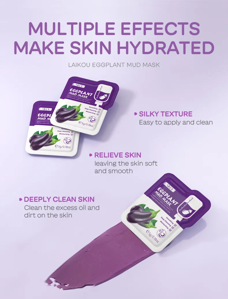 Eggplant Mud Mask Set (5pcs)