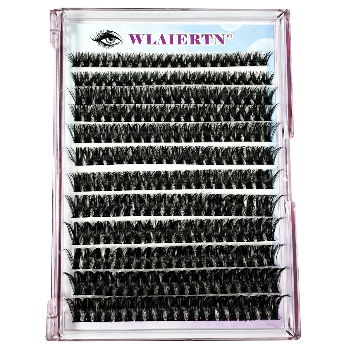 DIY 3D Fluffy Lash Clusters – 160D/90D Volume Extensions (12 Rows)