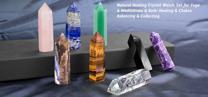 Natural Crystal Point Wand – Healing Stones & Witchcraft Décor