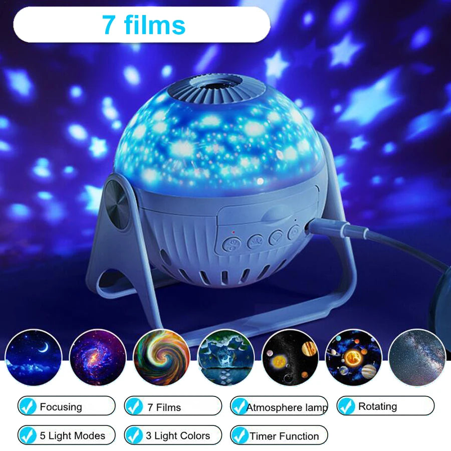 Galaxy Projector Night Light – Starry Planetarium Lamp for Home & Gifts