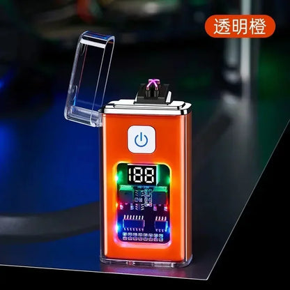 USB Rechargeable Electric Lighter – Windproof Dual Arc Plasma Fire Starter for Outdoors & Everyday Use