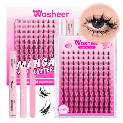 Fluffy Lash Clusters Kit – 100D Wispy Individual Eyelash Extensions (8–18mm)