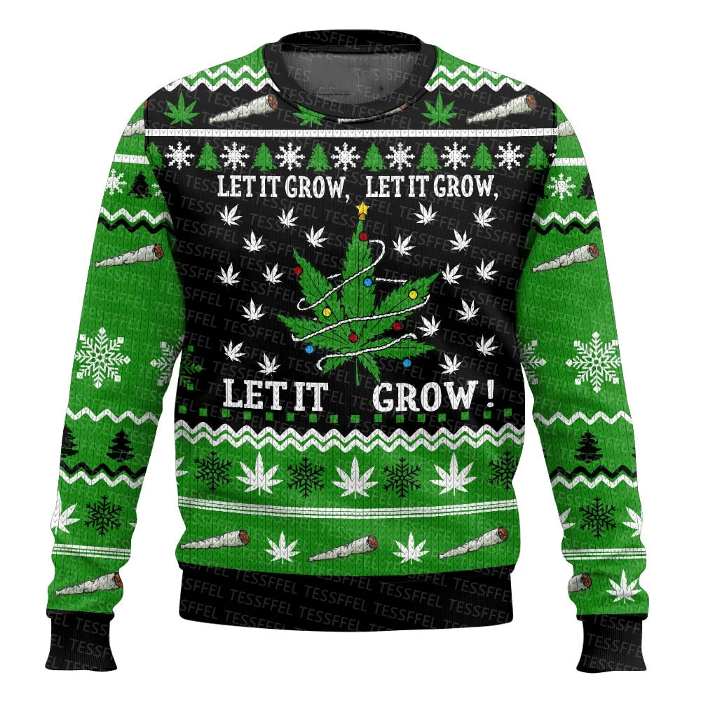 Cosplay Santa Claus Ugly Christmas Sweater – 3D Print Harajuku Graffiti Pullover