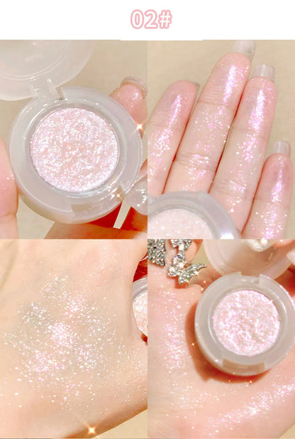 Diamond Glitter Monochrome Eyeshadow – Waterproof Long-Lasting Sparkle