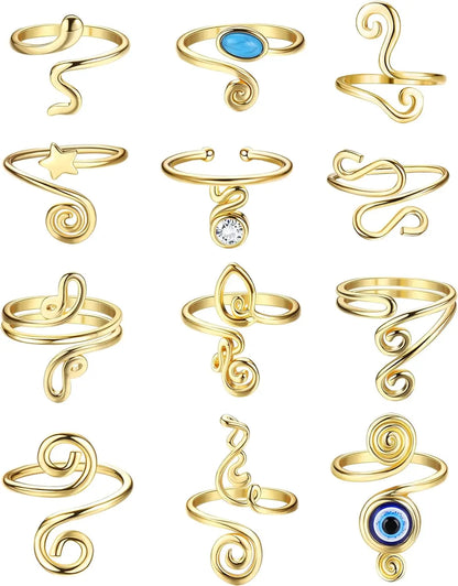 3pcs Adjustable Toe Rings – Summer Beach Foot Jewelry