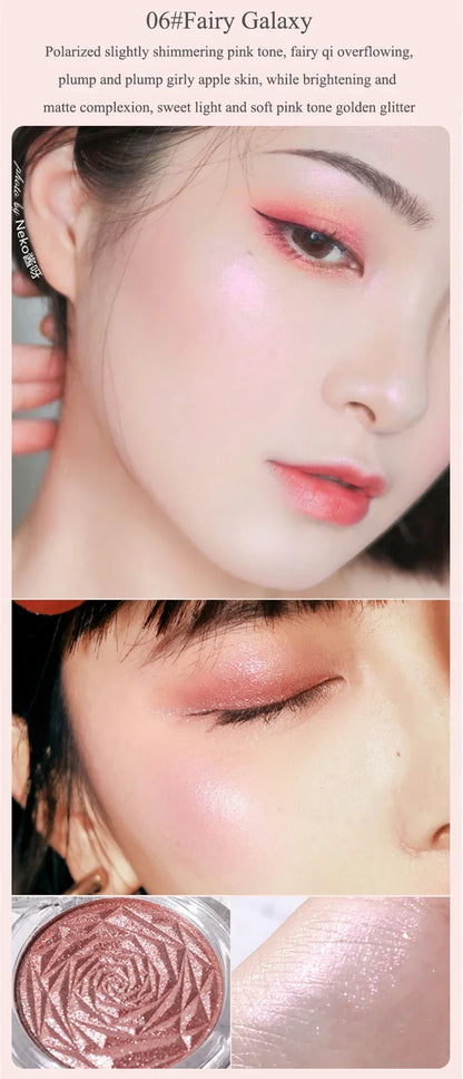 6-Color Diamond Highlighter Powder Palette