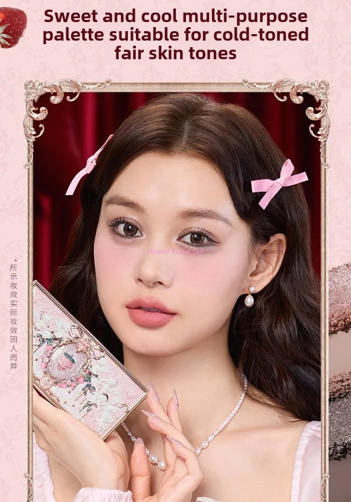 Strawberry Cupid Complexion Palette – Blush, Eyeshadow, Highlighter & Bronzer