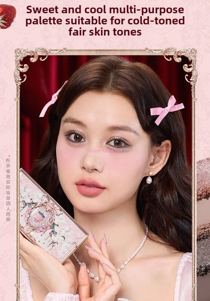 Strawberry Cupid Complexion Palette – Blush, Eyeshadow, Highlighter & Bronzer