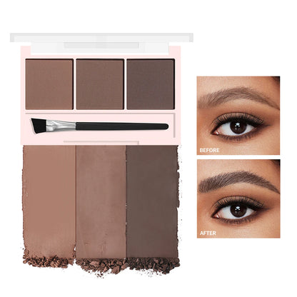 3-Color Eyebrow Powder – Waterproof, Long-Lasting Definition