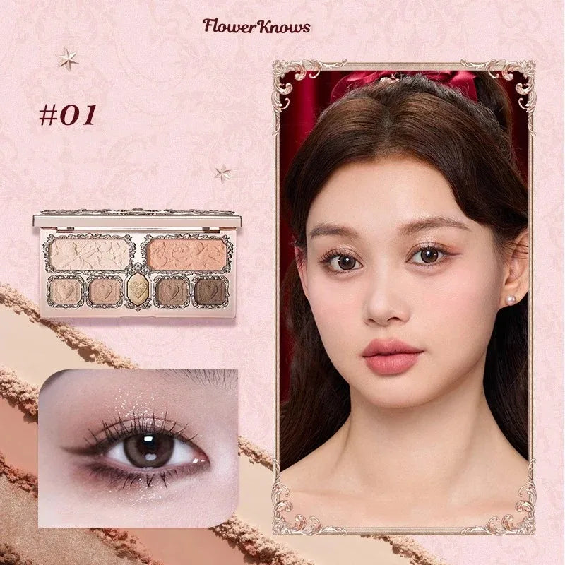 Little Angel 9-Color Eyeshadow Palette – Shimmer & Glitter Finishes