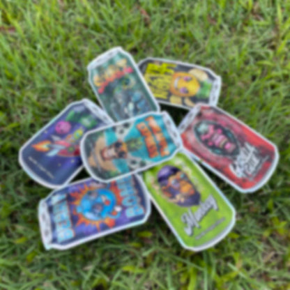 20pcs Holographic Flat Mylar Bags – Smell-Proof Resealable Storage Pouches