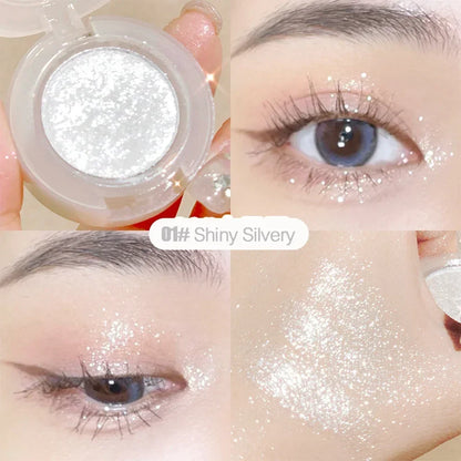 Diamond Glitter Monochrome Eyeshadow – Waterproof Long-Lasting Sparkle
