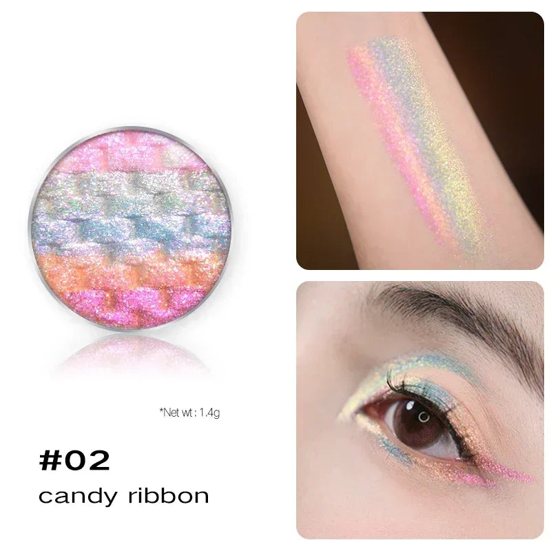 Rainbow Duochrome Multichrome Eyeshadow Set (5 Colors)