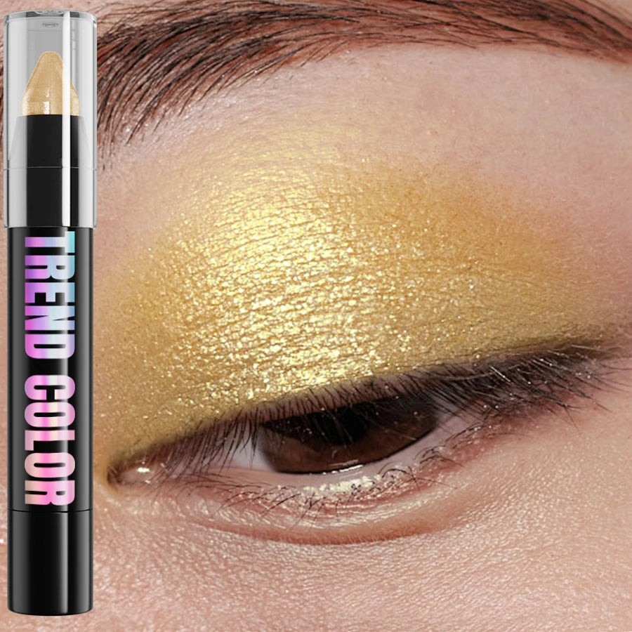 24-Color Pearlescent Eyeshadow & Eyeliner Pencil – Waterproof Shimmer and Matte Makeup Pen