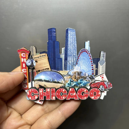 3D Wood Fridge Magnet