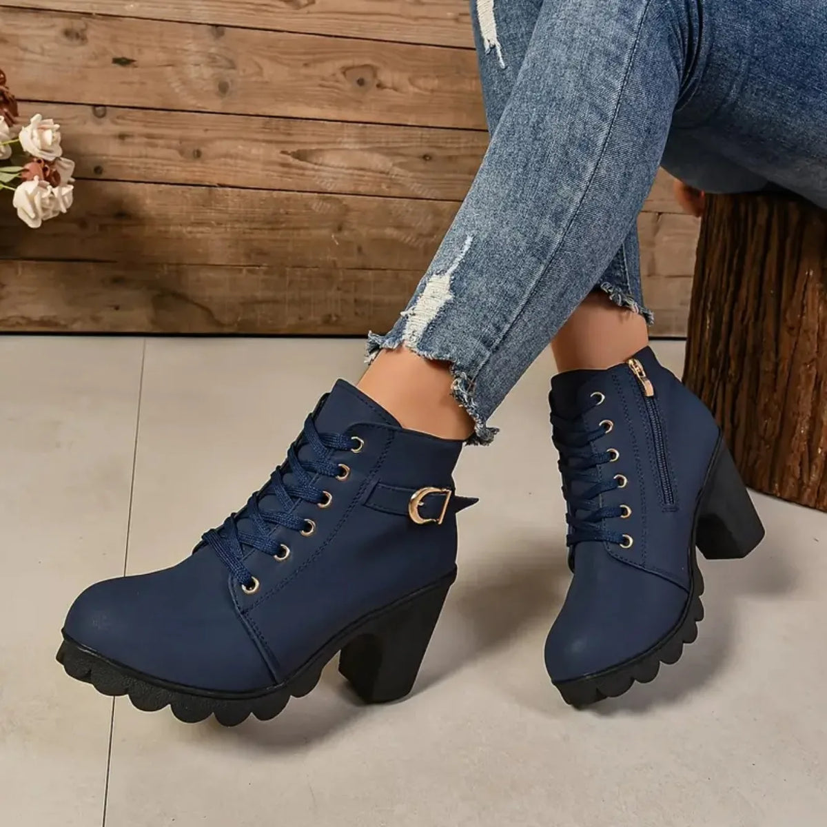 Women’s Lace-Up Ankle Boots