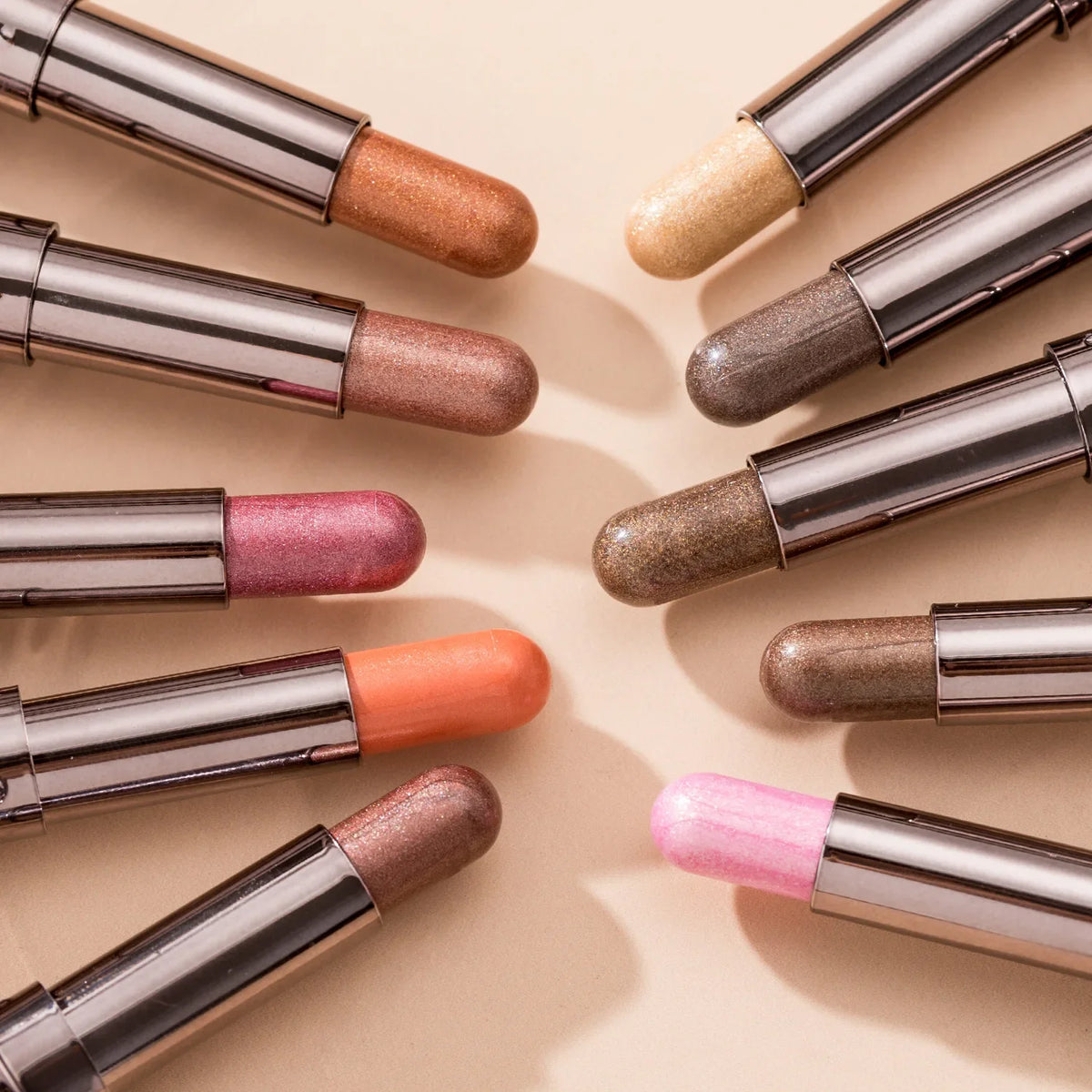 10-Color Double-Ended Eyeshadow Stick Set