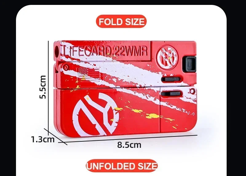 Folding Card Soft Bullet Toy Gun