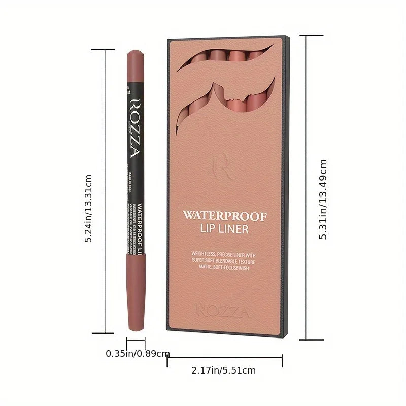 Nude Matte Lip Liner Pencil Set (6pcs)
