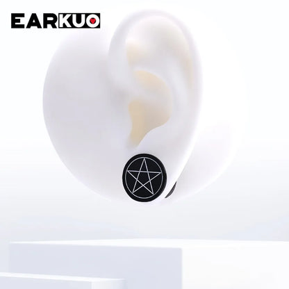 Acrylic Cat OUIJA Ear Plugs – Witch Poker Tunnels & Stretchers (2PCS)
