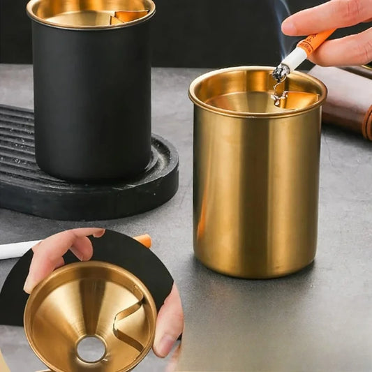 Stainless Steel Ashtray with Lid