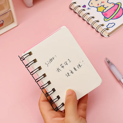 Kawaii Cartoon Animals Mini Spiral Notebook – A7 Planner & School Supplies