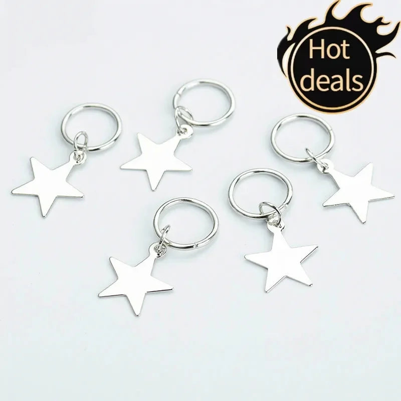 5pcs Butterfly Hair Beads