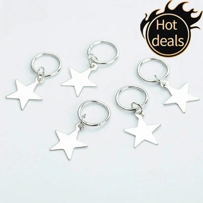 5pcs Butterfly Hair Beads