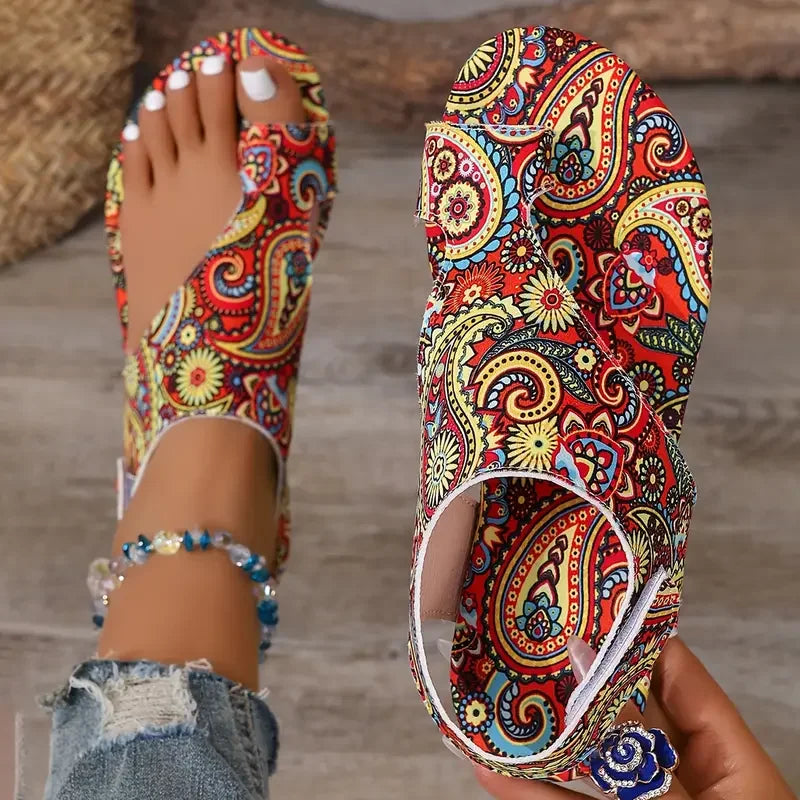 Bohemian Roman Flat Sandals