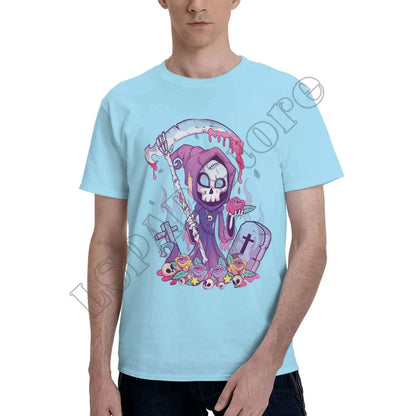 Pastel Goth Grim Reaper T-Shirt – Kawaii Occult Streetwear Tee