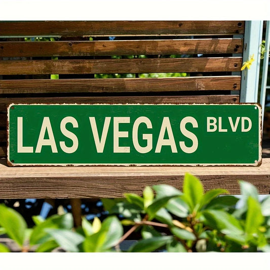 Vintage Las Vegas Blvd Metal Sign