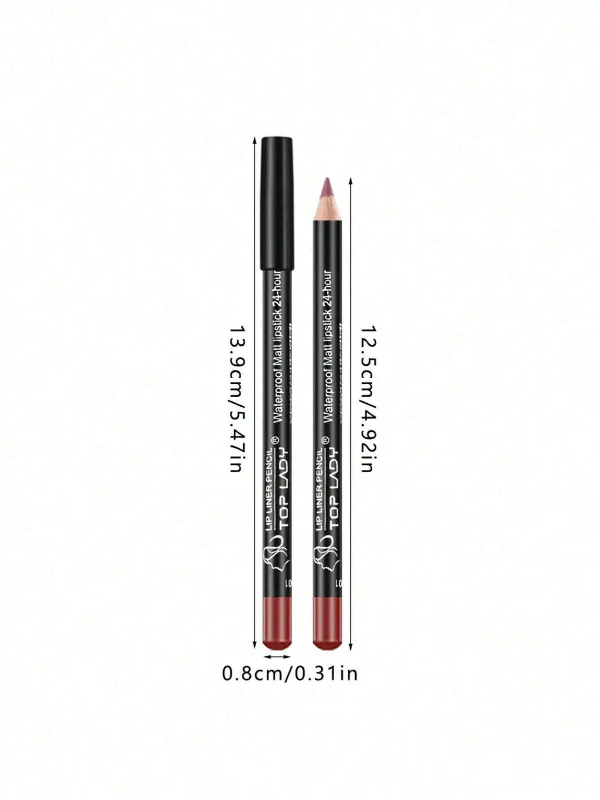 12PCS Matte Lip Liner Pencil Set