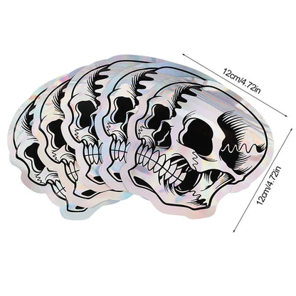 Halloween Skull Candy Bags – Self-Sealing Party Favor Pouches (10–100pcs)
