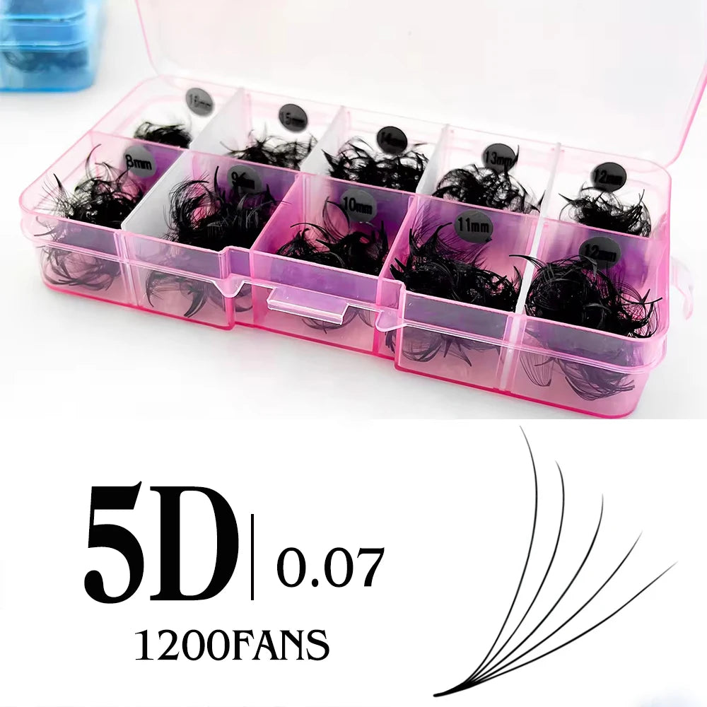 Premade Volume Lash Fans – 3D–20D D Curl (8–15mm)