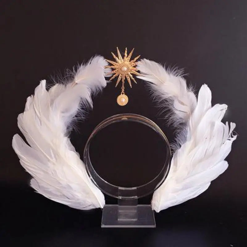 Virgin Mary Halo Queen Tiara – Angel Wings Gothic Lolita Headband