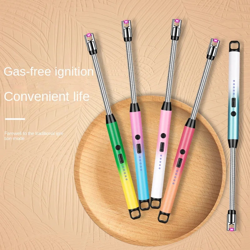 3PCS Dual Arc Electric Lighter Set – Rotating 360° Design