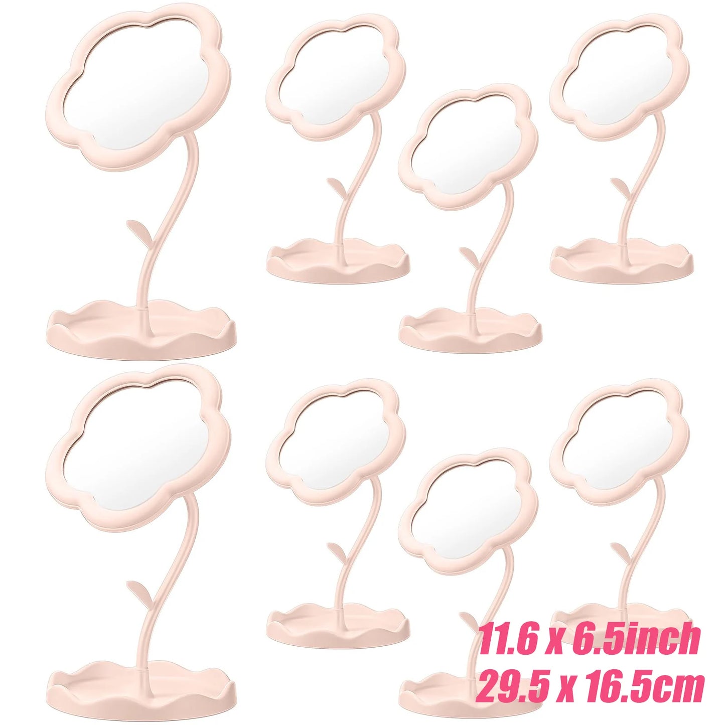 Spa Party Mirrors for Girls – 6-10PCS Makeup & Dressing Table Set
