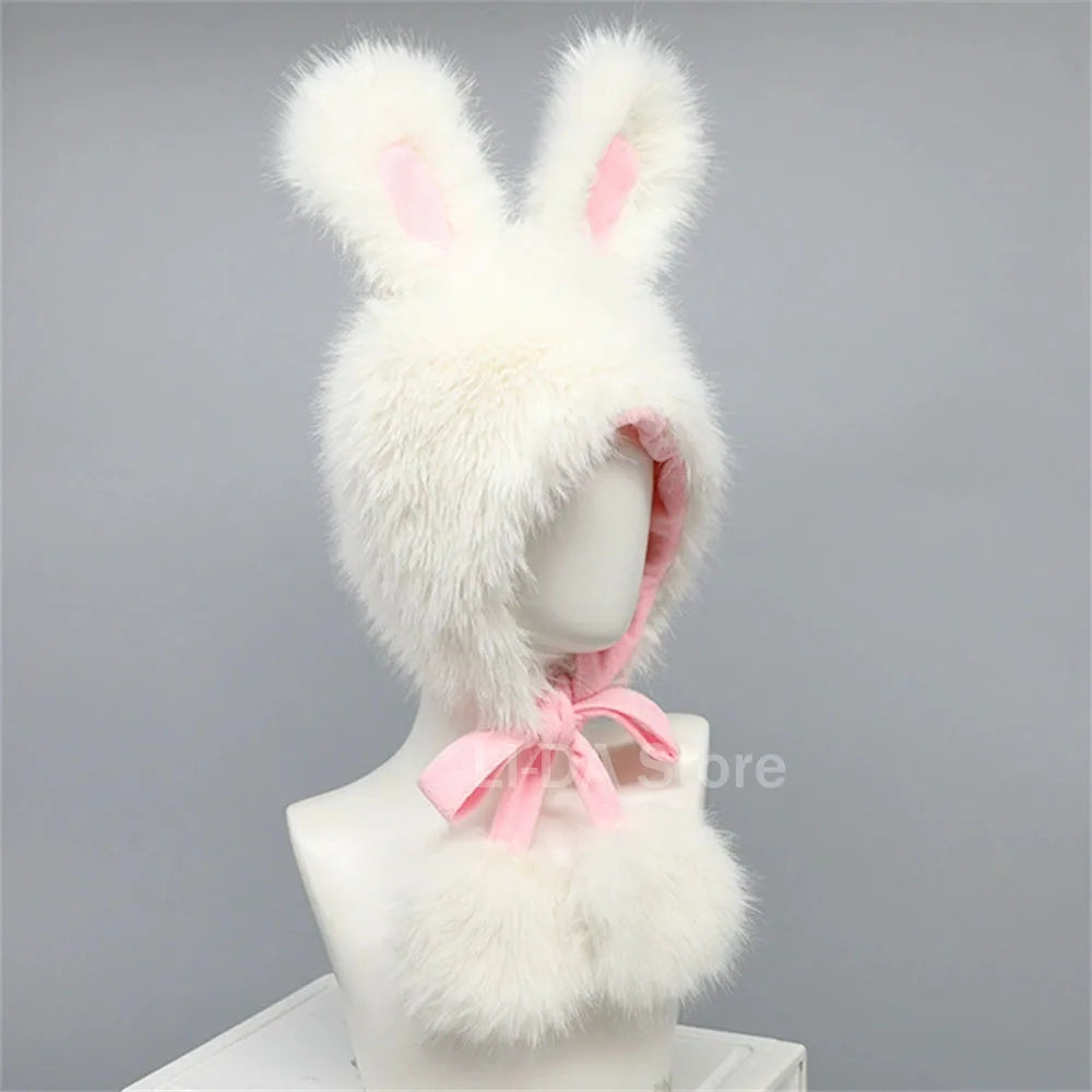 Plush Bunny Ears Hat