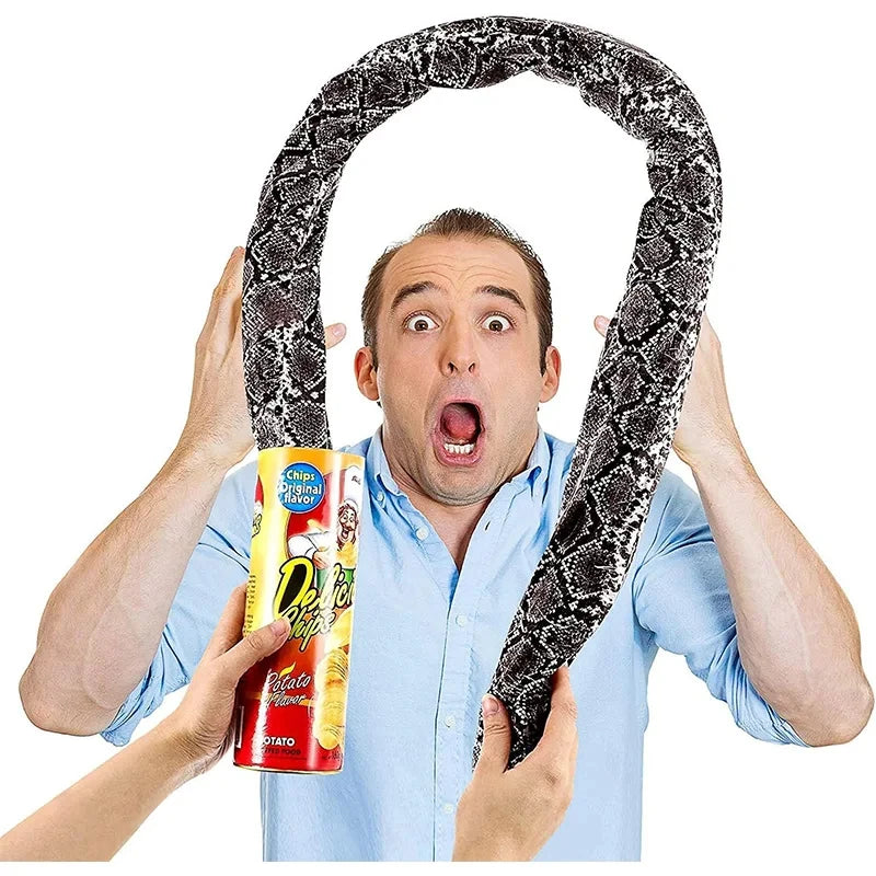 Jumping Snake Potato Chip Can Prank Toy