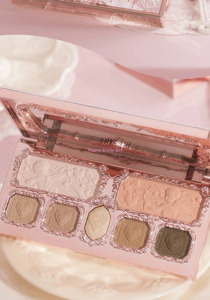 Strawberry Cupid Complexion Palette – Blush, Eyeshadow, Highlighter & Bronzer
